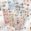 Pegatinas para Diario Crepúsculo Serie Hora del Té de la Tarde Tema de la Vida Ins Pegatinas para Decoración de Diario DIY 4 Hojas 6 Diseños