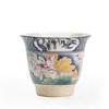 Taza de Té de Loto Pastel Jingdezhen China Taza de Maestro Taza de Invitado Taza de Té de Capacidad Pequeña Juego de Té de Cerámica Taza de Té Kung Fu