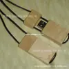 Lanyard disco USB de madera 2g al por mayor disco USB cuadrado 8g disco USB de madera roja 16g láser prueba gratuita