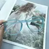 Casa de Producción en Masa Color Acuático Rosa Gris Azul Borde Montura de Gafas Mostrando Rostro Pequeño Subcultura Linda Foto cos Estilo Japonés Estilo Lindo