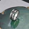 Anillo giratorio de acero inoxidable con explosión transfronteriza para hombre, acero de titanio, Europa y Estados Unidos, fabricantes de anillos de pareja de Amazon al por mayor.