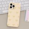Funda Popular de Lazo de Amazon para Teléfono 17Pro Apple 14P Brillante Amigable con la Piel Color Macarrón Funda Protectora para Teléfono