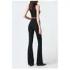 ¡Pantalones Negros de Supermodelo! Nuevos Pantalones Acampanados de Mezclilla Elásticos en Cuatro Direcciones para Otoño e Invierno, Nuevos Pantalones Largos Versátiles Adelgazantes de Cintura Alta 509
