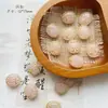 Série rosa contas de vidro tcheco doméstico sino de pássaro pena feito à mão folhas ouro pulseira diy acessórios de material