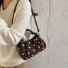 Bolso de lunares para debajo del brazo para mujer, nuevo bolso de mano chic estilo coreano de nicho para el otoño de 2026, bolso de hombro moderno para el trabajo y los desplazamientos