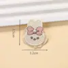 Novos Acessórios de Cabelo Estilo Coreano Outono e Inverno, Decorações de Laço de Orelha de Coelho com Pérolas, Acessórios DIY para Roupas, Acessórios de Tecido