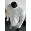 Camiseta de manga larga de algodón con patchwork Cleanfit para hombre, diseño primavera/otoño, sudadera de cuello redondo, estilo retro americano, top de corte regular