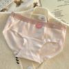 Classe A cueca de algodão feminino nu sem costura menos 7A algodão antibacteriano virilha doce cintura respirável cuecas de quadril