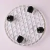Bandeja Espessa para Vaso de Flores Móvel com Rodas, Bandeja Resistente para Flores com Bandeja Coletora de Água, Base de Resina com Rodas Giratórias, Suporte para Plantas