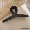Horquilla grande esmerilada marrón para la parte posterior de la cabeza, volumen del cabello, tarjeta para varios cabellos, pinza para el cabello, pinza para la cabeza, pinza de tiburón de alta gama para mujer