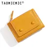 Taomicmic Billetera Corta Simple con Botón a Presión para Mujer Multifuncional 80% de Descuento Monedero Tarjetero Portátil Billetera para Identificación