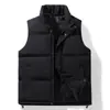 Chaleco de Invierno Versátil Cuello Alto para Hombre Color Sólido Cálido Elegante Sin Mangas de Algodón Chaleco de Pareja de Moda