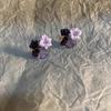 Brincos de Flor de Cristal Roxo Retrô Fengyun com um Design Versátil, Brincos Estilo Novo 2025 com um Temperamento Gentil
