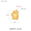 Hebilla de presión para cheongsam con diseño retro de flor de plata S925, accesorio para la cabeza, pulsera, collar, conexión con hebilla