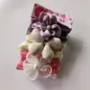 Diadema de Rosquilla para Niños Europeos y Americanos Set de Tres Piezas de Accesorios para el Cabello de Niñas de Flores Triples Diadema de Nylon para Bebé Tocado