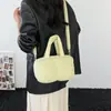 Bolsa de Algodón Sencilla y Elegante para Mujer, Nuevo Modelo 2026, Bolso de Mano y Bolso de Hombro Ligero, Bolso Cruzado Versátil y de Moda