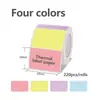 Papel Adhesivo Térmico de Color para Etiquetas, Papel Circular