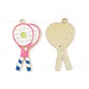 Serie de Venta Caliente Transfronteriza de Tenis Bolsas para Raquetas Accesorios Colgante de Aleación DIY Cadena para Teléfono Llavero Encanto