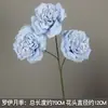 Juego de 10 Piezas de Flores para Boda en Tonos Azules para Decoraciones de Pasillo de Salón de Bodas, Arreglos Florales, Decoraciones de Fondo y Decoraciones de Escenario con Flores Artificiales