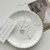 Estilo Ins Coreano Design de Nicho Pingente de Nariz de Porco Estéreo Colar Longo Corda Preta Corrente de Suéter Ajustável