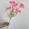 Geranio Simulado de 4 Cabezas, Arreglo Floral para Salón de Bodas, Arreglo Floral Alto, Fotografía Decorativa de Estudio Fotográfico, Accesorios de Flores Artificiales