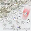 6mm V Corazón Corazón de Melocotón Celebridad de Internet Populares Planos Fondo Plano Forma Especial Diamante Uñas Joyería Diamante Decoración Cristal de Vidrio Usable Uñas Diamante