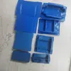Accesorios Sísmicos, Tapa Final de Soporte de Enchufe de Acero, Tapa de Enchufe para Riel Fotovoltaico Cuadrada de Plástico, Tapa Final de Acero en Forma de C