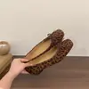 Zapatos Mary Jane Estilo Hada Suaves 2026 para Mujer de Punta Cuadrada que Aumentan la Altura de Ante Zapatos Planos de Boca Baja con Lazo Zapatos de Ballet