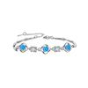 Elegante pulseira de trevo de quatro folhas da sorte incrustada com diamantes pulseira de flor de trevo de quatro folhas colorida simples da moda pulseira incrustada com diamantes