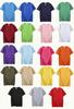 Camiseta de manga corta de algodón peinado 26 personalizada para hombre y mujer, color liso, manga corta, holgada, informal, blanca, con cuello redondo.