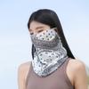 Mascarilla de seda de hielo para exteriores, transpirable, para colgar en la cabeza, para hombre y mujer, para ciclismo, para el cuello, protector solar, para verano