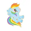 Broche Fofo de Desenho Animado My Little Pony Anime Boneca Pônei Arco-Íris Rarity Broche de Liga Presente de Aniversário Infantil
