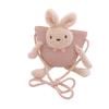 Bolsa de palha infantil Qiunan bolsa mensageiro fofa para meninas bolsa de ombro fashion e moderna de coelhinho para bebê princesa
