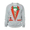 Ropa de Navidad para Mujer Casual Holgada Estilo Europeo y Americano Navidad Manga Larga Reno Cuello Redondo Sudadera de Navidad