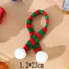 Venda Direta de Fábrica Mini Chapéu de Natal Cachecol Luva de Lã Tricotada Colorida Acessórios para Garrafa de Chá com Leite