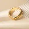 Pulsera Geométrica Redonda Personalizada de Acrílico Brillante de Diseño Industrial Pesado Ins Simple Exagerado Europeo y Americano