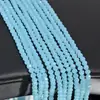 Cuentas de Cristal de Vidrio Planas Brillantes de 4/6/8 mm para Joyería DIY Cuentas Sueltas de Cristal Collar Pulsera