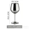 Copa de vino de acero inoxidable 304 de capa única de 500 ml, copa de vino tipo barril de gran capacidad colorida, resistente a caídas, con recubrimiento de cobre