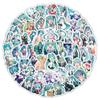 103 Papéis de Parede de Anime Japonês para Decoração, Adesivos de Desenho Animado Futami Futami, Capa de Celular, Garrafa de Água, Mesa, Adesivos para Caderno