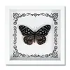Espécime de Borboleta Real Decoração de Casa DIY Moldura de Madeira para Fotos Suprimentos de Pintura Decorativa Avançada Presente Moderno Presente Criativo