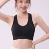 Sujetador deportivo sin costuras para mujer, delgado y transpirable, con un hermoso diseño en la espalda, camiseta sin mangas para yoga, almohadillas extraíbles en el pecho, se puede usar como prenda exterior