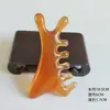 Peine de masaje para la cabeza, peine de masaje de resina cuatro en uno, peine multifuncional para el cuero cabelludo, peine de meridianos, peine de masaje de dientes anchos