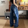 Jeans Rectos de Tiro Alto Bordados Retro para Mujer Verano 2025 Nuevos Pantalones de Pierna Ancha Caídos hasta el Suelo con Aspecto Adelgazante Sueltos