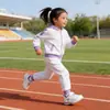 Nuevas Zapatillas Deportivas con Luces para Niñas, Luces Intermitentes, Zapatos Casuales Transpirables de Velcro para Niños, Zapatillas de Correr Rosa Bebé