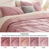 Funda de edredón geométrica cómoda para las cuatro estaciones, juego suave de tres piezas para cama doble con cierre de cremallera, kit de venta al por mayor transfronteriza de Amazon