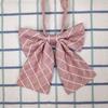 Song Xiaoxia Spot JK Tie - Conjunto de pajarita con cuello floral para mujer, uniforme DK para niñas y hombres, accesorios a cuadros a rayas para estudiantes