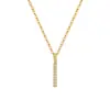 Collar de Plata de Ley S925 Colgante de Diamante Completo Normcore Diseño de Nicho Cadena para Clavícula de Viajero Nuevo Otoño e Invierno Estilo Circonita Dropshipping