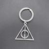 Llavero de aleación retro transfronterizo de Harry Potter con colgante de Snitch Dorada y Reliquias de la Muerte, accesorios para llaveros, venta al por mayor