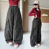 Pantalones Largos de Otoño para Niñas 2026 Nuevo Modelo Pantalones de Exterior para Niños Pantalones Cargo Casuales de Moda 100% Algodón para Niñas Mayores