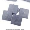 Sellos Cuadrados de Cuero Hechos a Medida, Etiquetas Negras de Cuero, Relieve por Voltaje de Alta Frecuencia, Fábrica de Procesamiento de Bordes al Aceite
